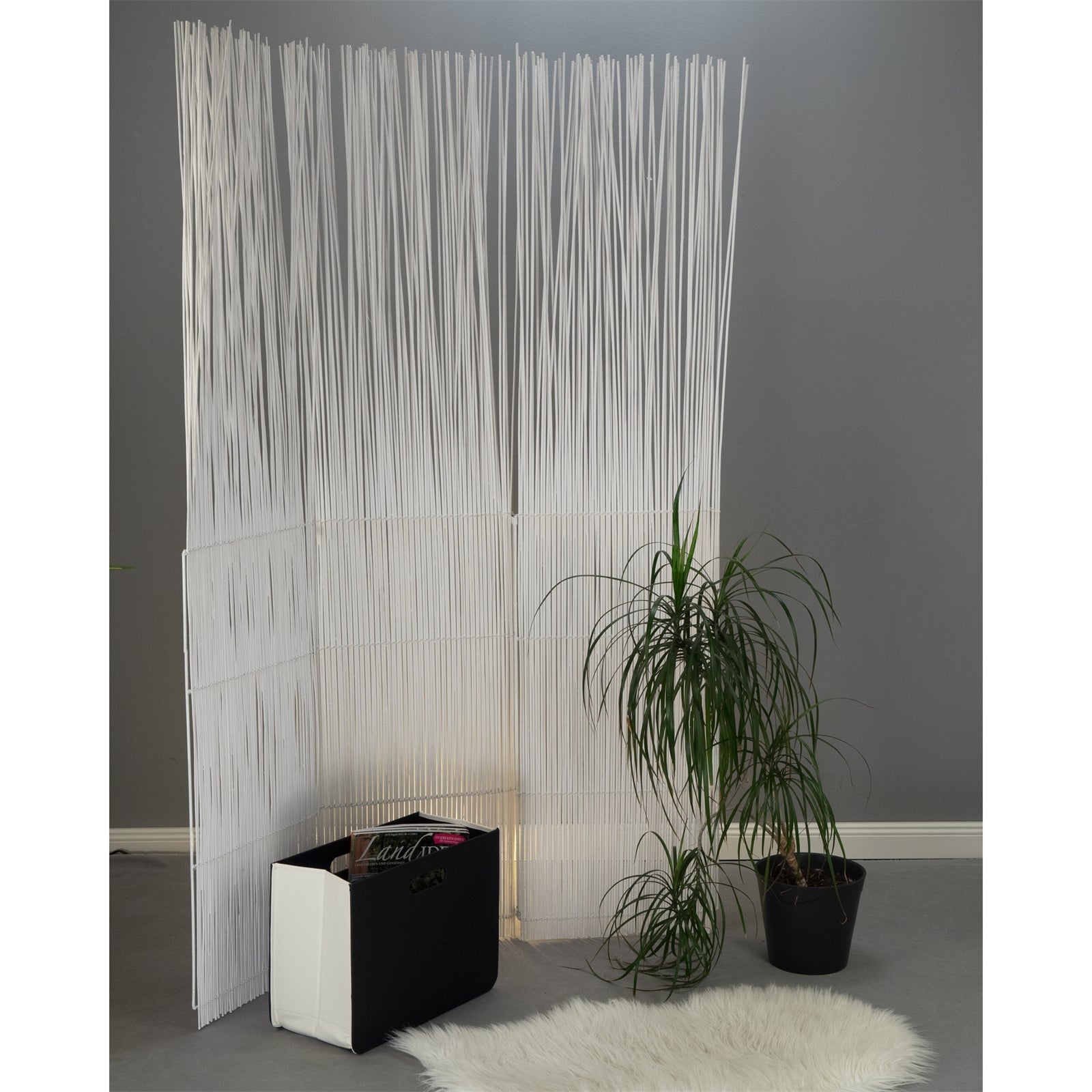 RAUMTEILER "SPIKE" | 170 cm, Weiden | Natur Paravent, Sichtschutz