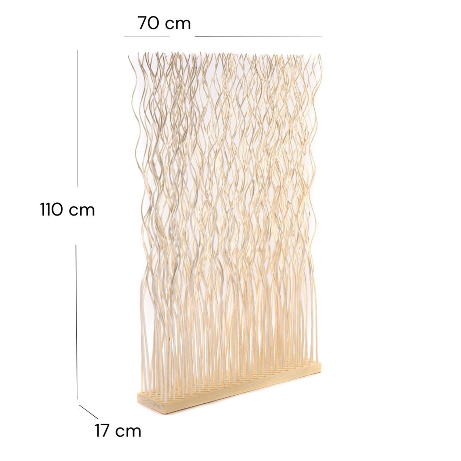 RAUMTEILER "KINKI" | Weidenholz, 110x70 cm | Zweige Paravent