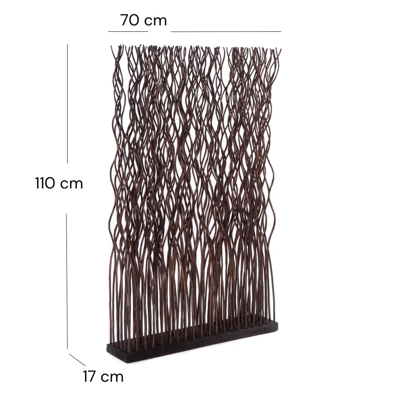 RAUMTEILER "KINKI" | Weidenholz, 110x70 cm | Zweige Paravent