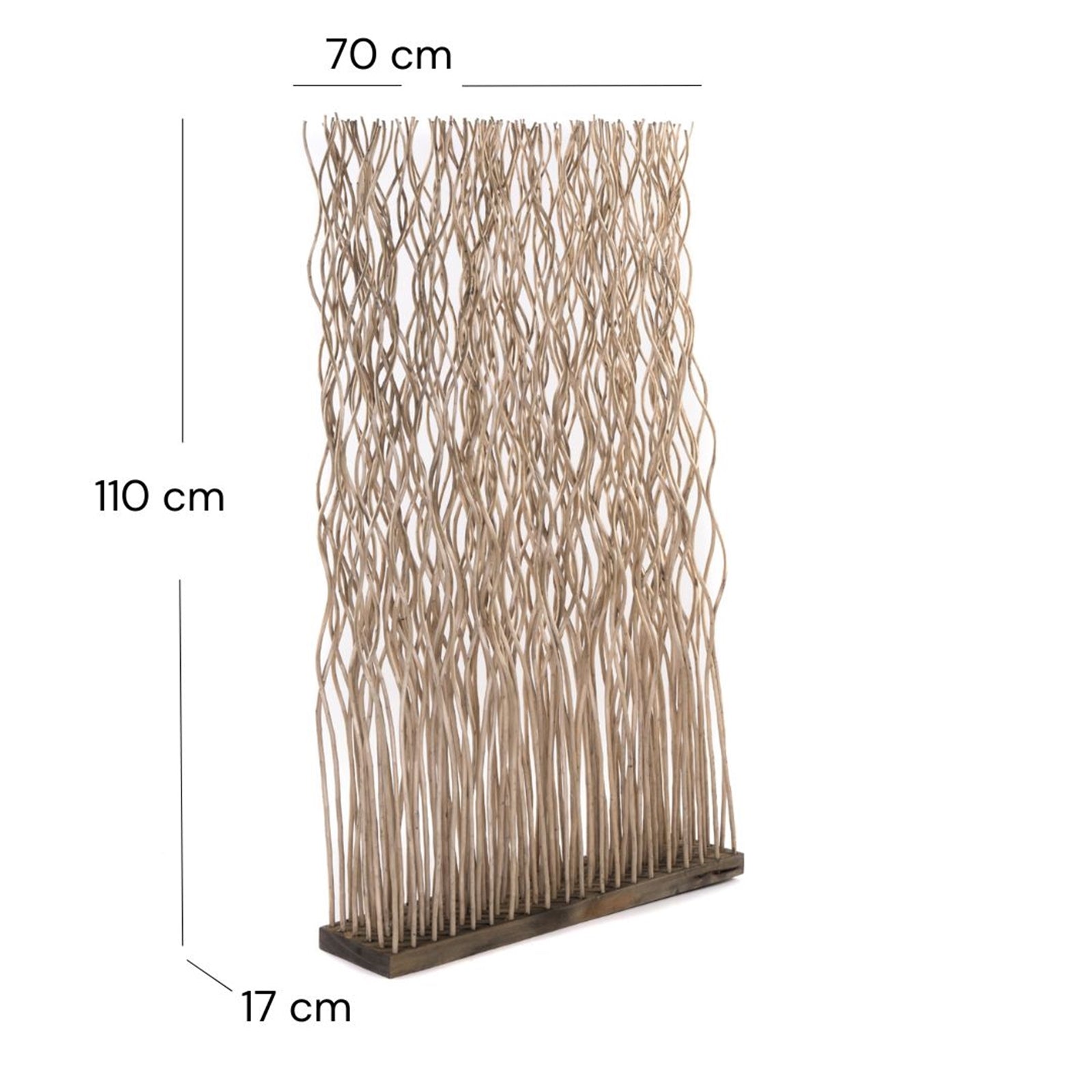 RAUMTEILER "KINKI" | Weidenholz, 110x70 cm | Zweige Paravent