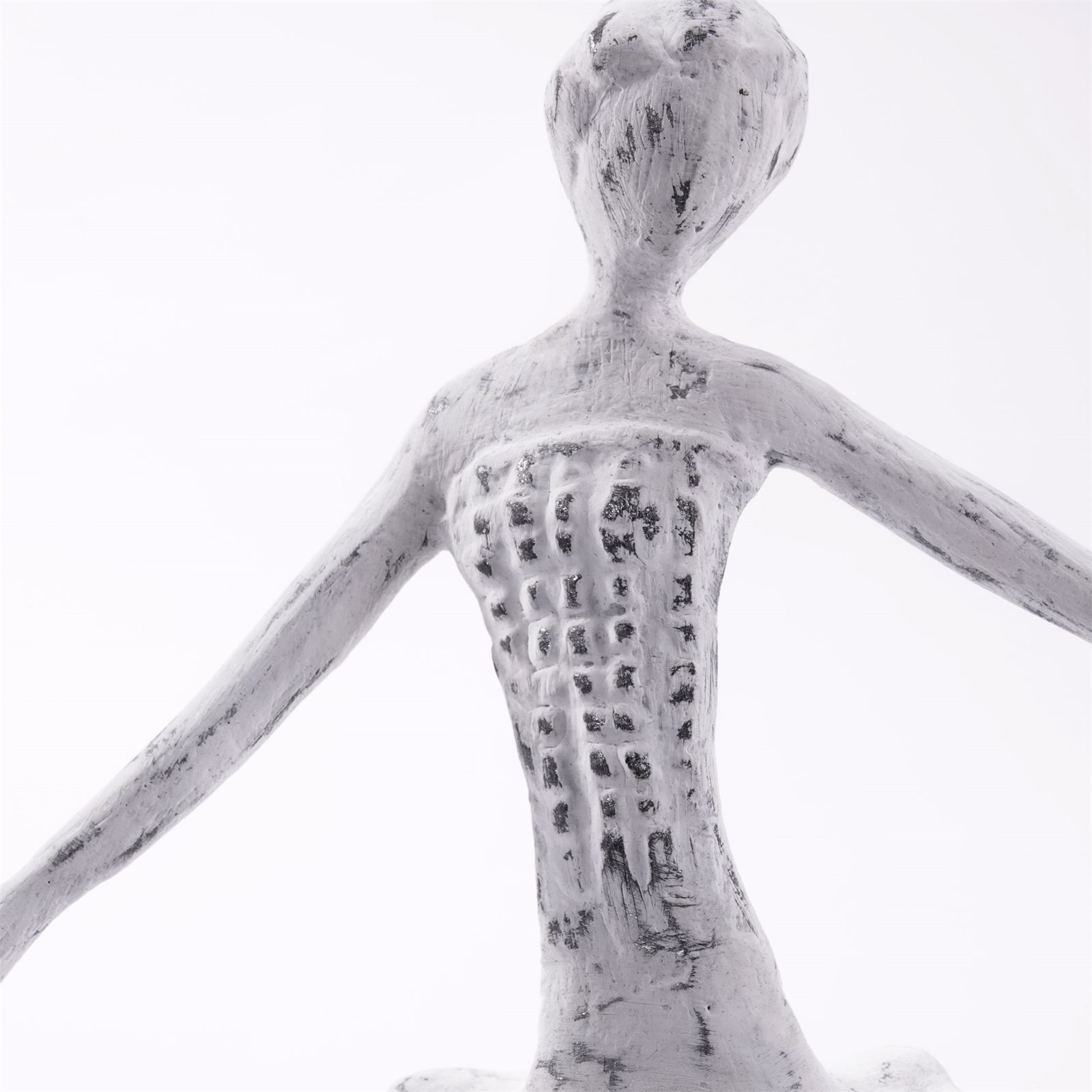 BALLERINA FIGUR "BALLETT III" | weiß, 37cm | Ballett Tänzer Skulptur