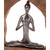 SKULPTUR "YOGA LOG" | Mangoholz / Alu, 28cm | Meditierende Yoga Deko