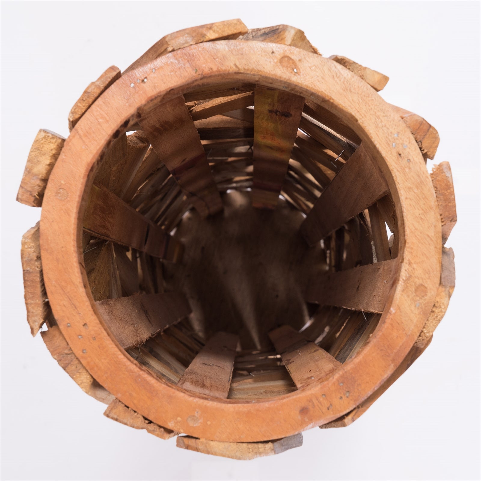 BODEN LEUCHTER "VELA" | 79 cm, Teakholz | Treibholz Deko Säule