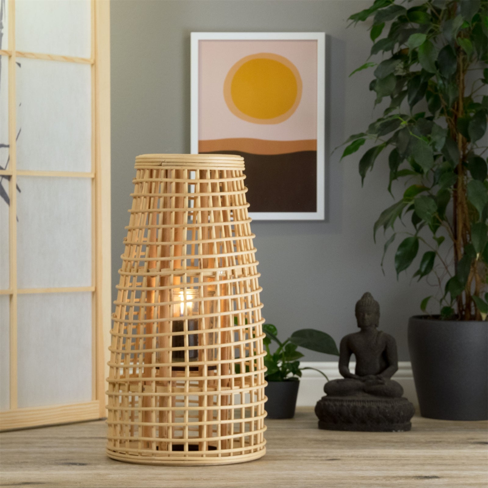 BAMBUS LATERNE "IVA" | Natur | Windlicht