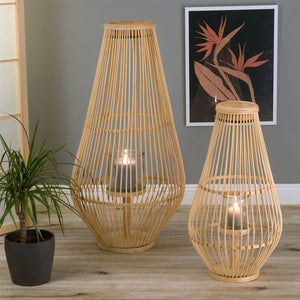 BODEN KERZENHALTER "FINN" | 50cm | Boho Windlicht, Kerzenleuchter