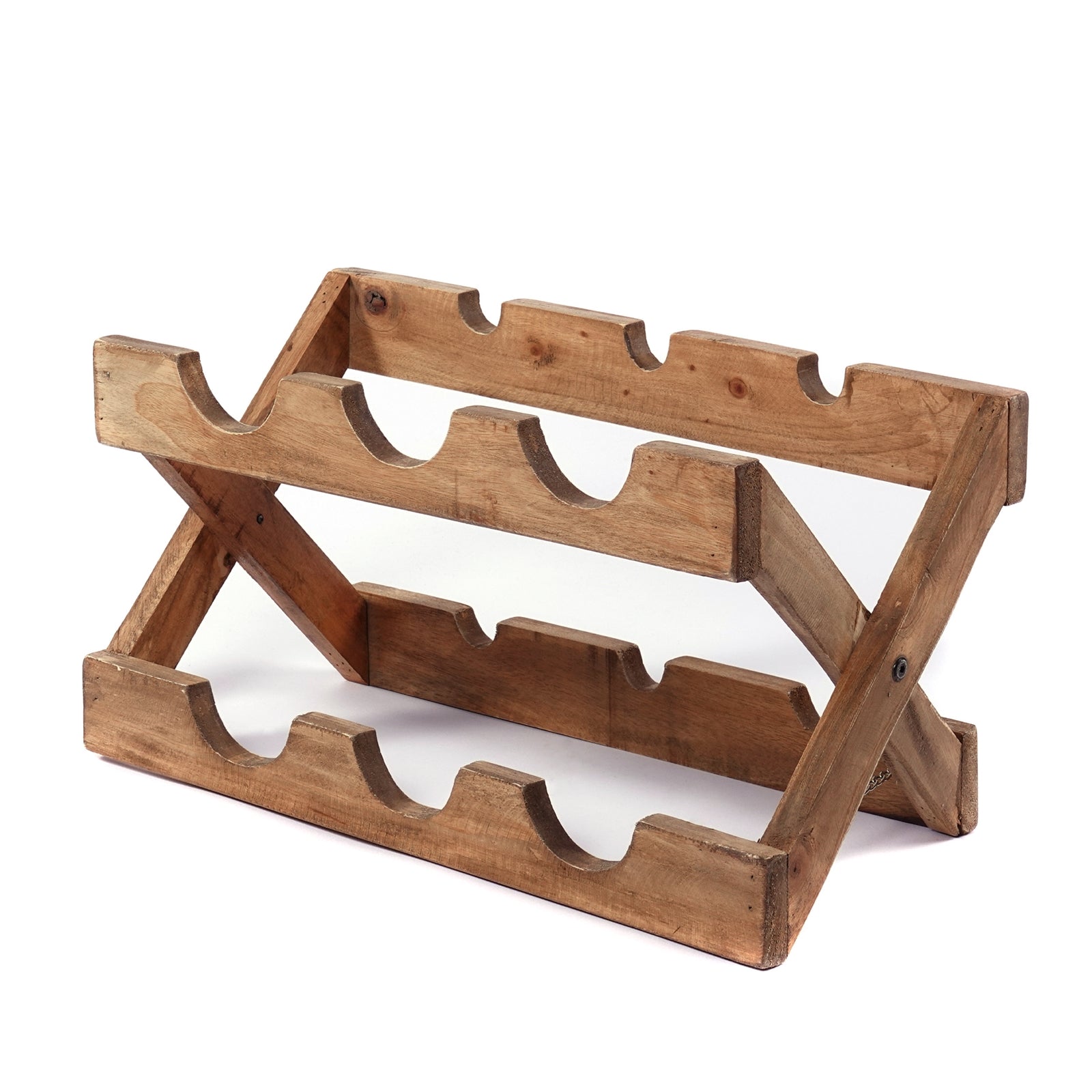 WEINREGAL "NINO" | Massivholz, 50cm | faltbares Flaschenregal