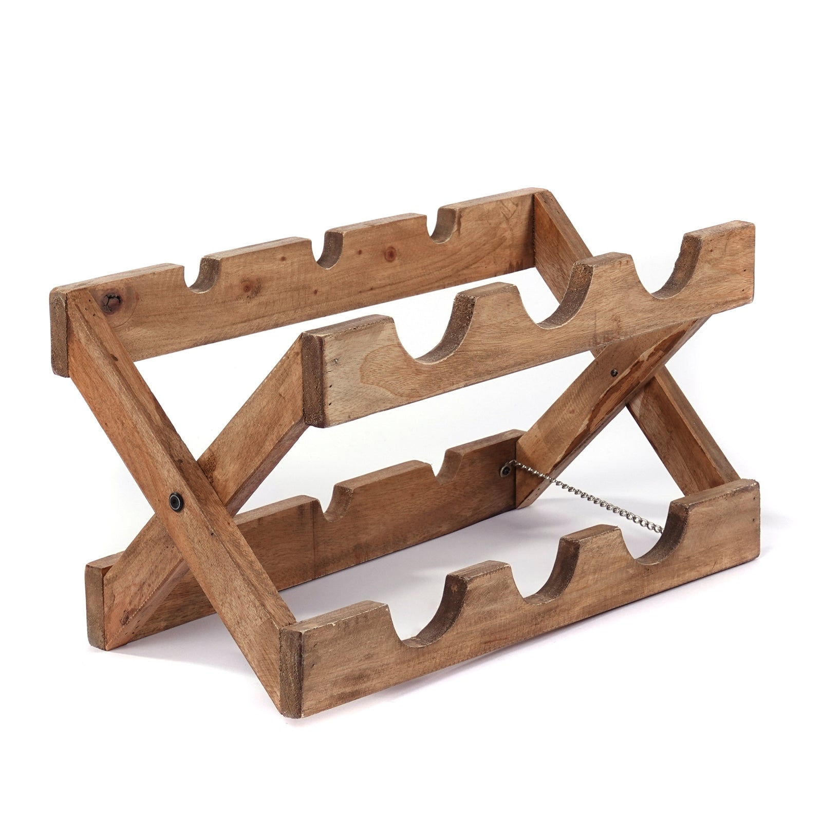 WEINREGAL "NINO" | Massivholz, 50cm | faltbares Flaschenregal