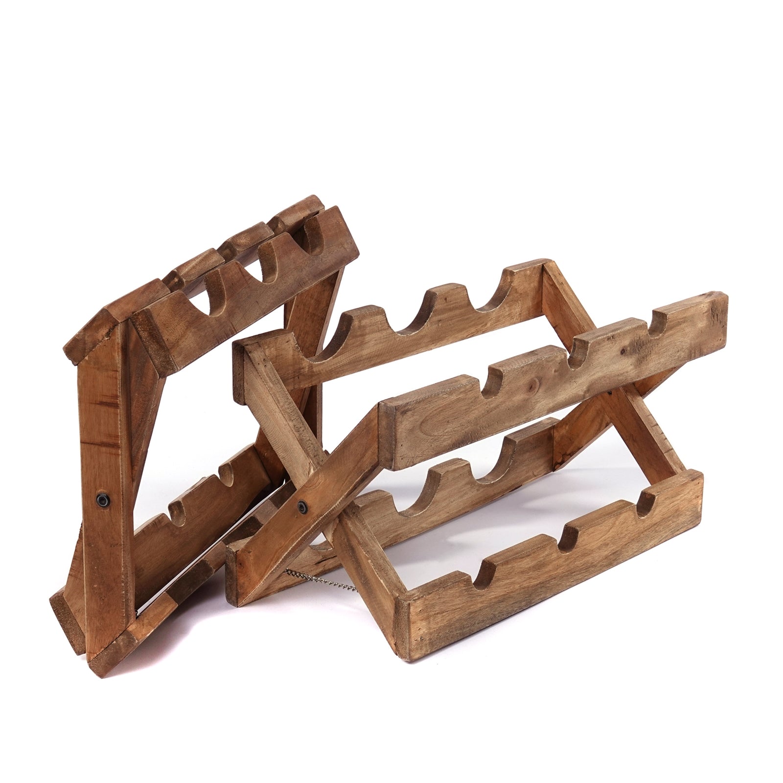 WEINREGAL "NINO" | Massivholz, 50cm | faltbares Flaschenregal