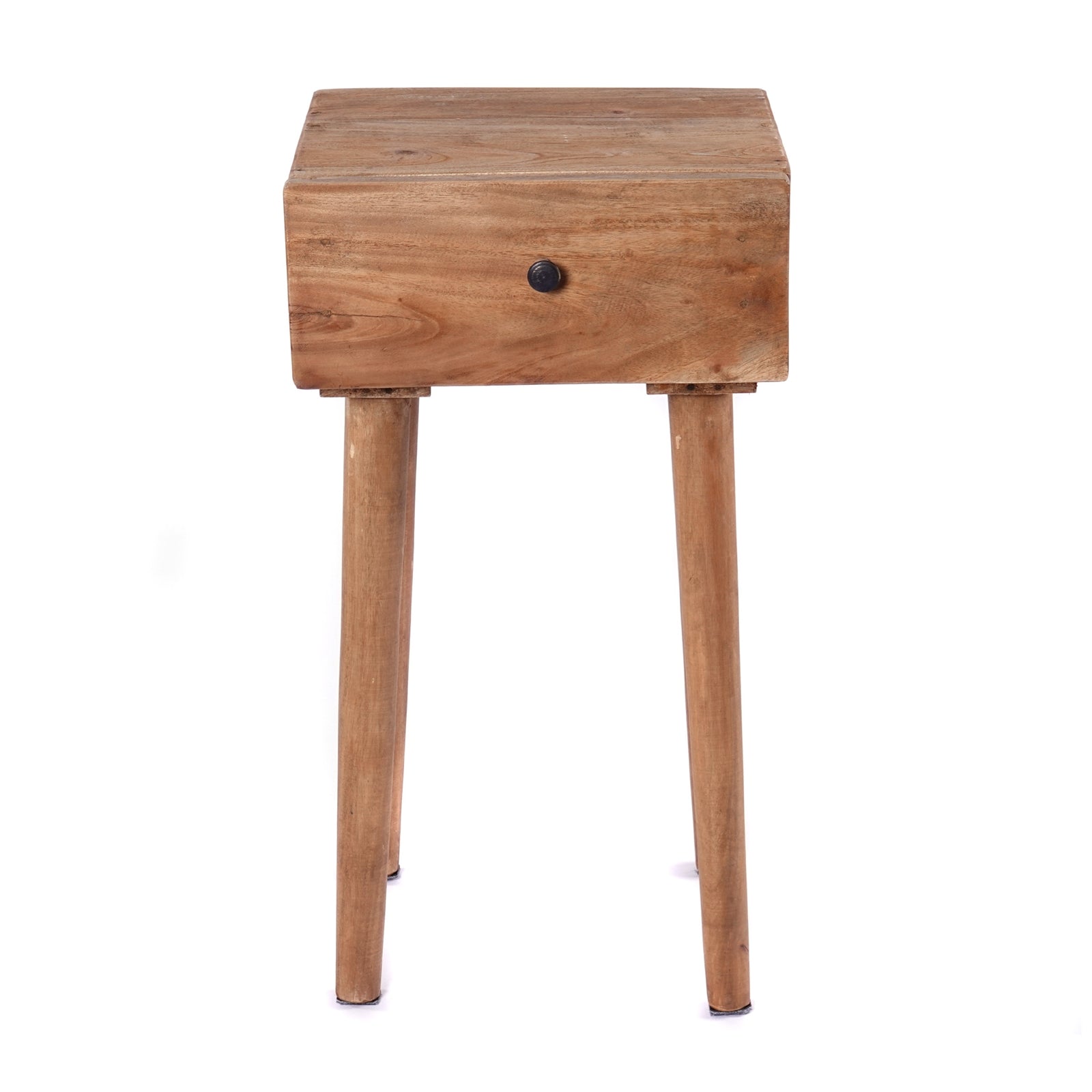 BEISTELLTISCH "BIG SLEEK" | Mahagoni Holz, 65cm | Natur Telefontisch