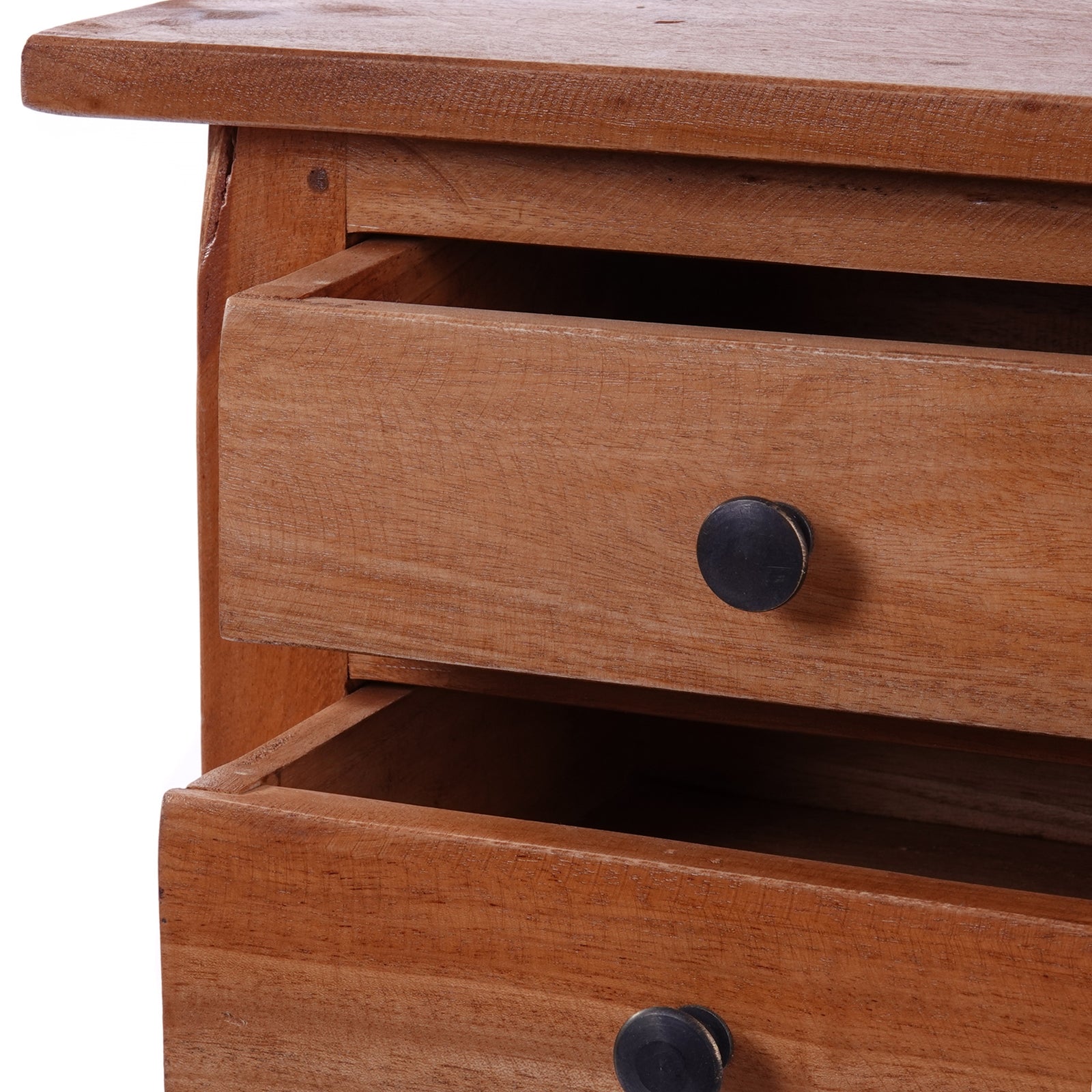 BEISTELLTISCH "RIKA" | Teakholz, 70 cm | Nachttisch, Telefontisch