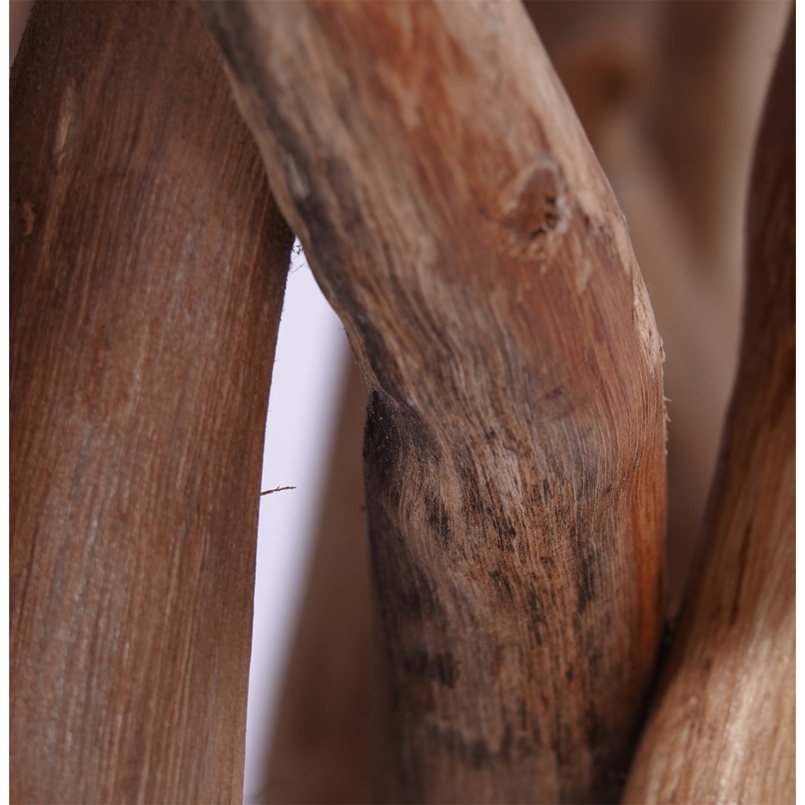 ÄSTE SITZ BÄNKCHEN "WOODS" | Teak, 48cm | Natur Blumen Bank