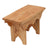 HOCKER "JARNO" | Massivholz, 40cm | Holz Schemel, Natur Blumenhocker