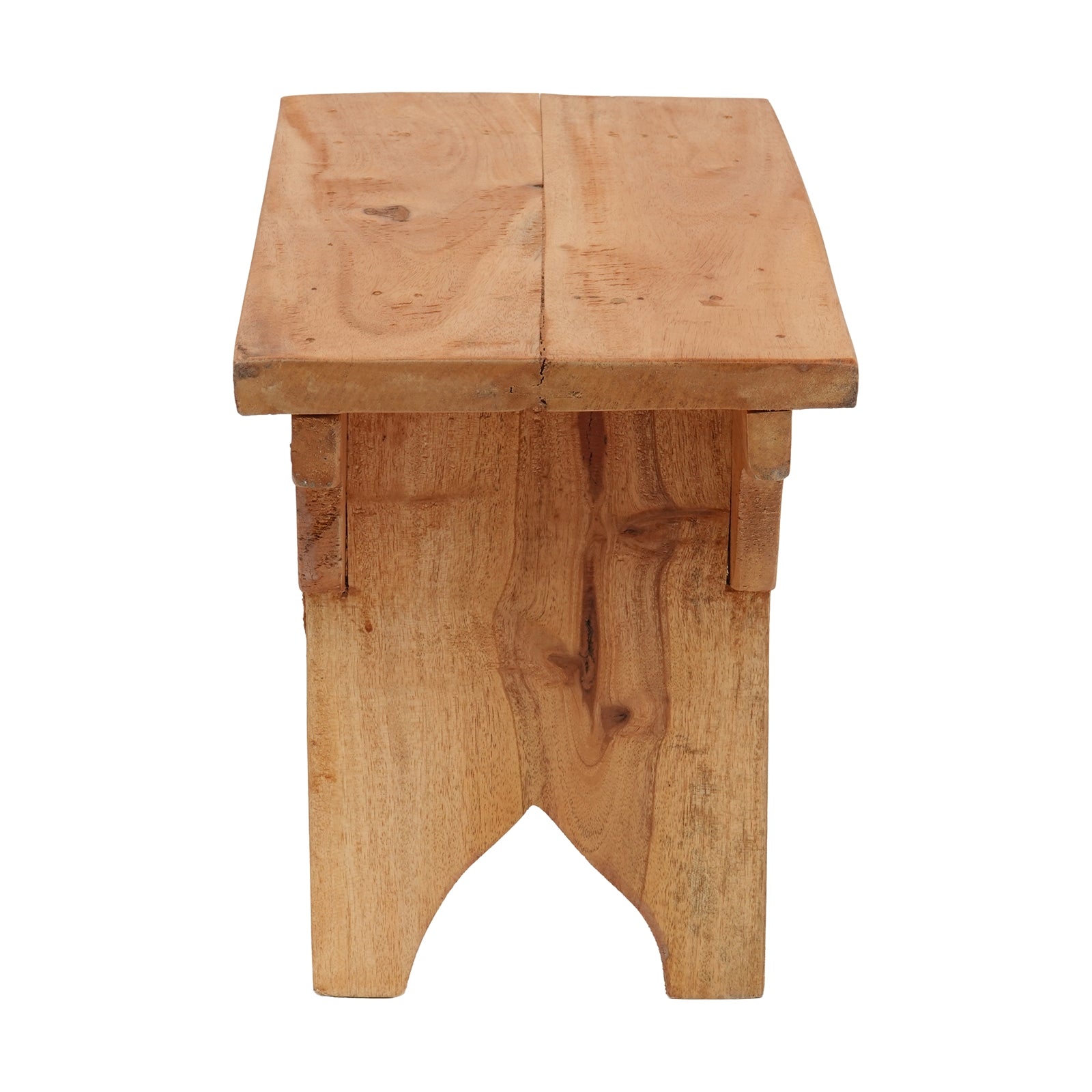 HOCKER "JARNO" | Massivholz, 40cm | Holz Schemel, Natur Blumenhocker