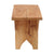 HOCKER "JARNO" | Massivholz, 40cm | Holz Schemel, Natur Blumenhocker