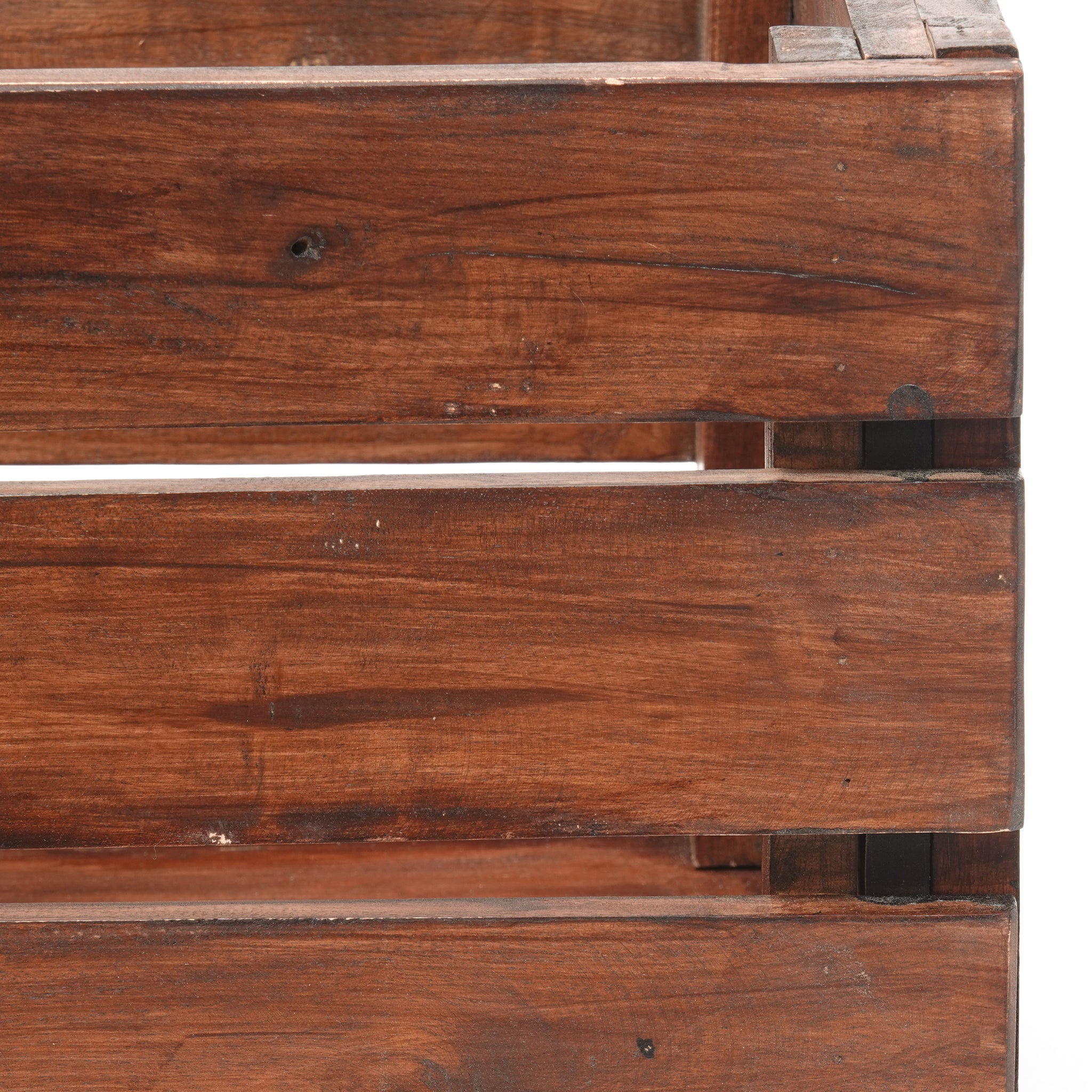 SCHALLPLATTENSTÄNDER "POP" | Massivholz, für 40 Vinylplatten | Ständer | Farbe: dunkelbraun