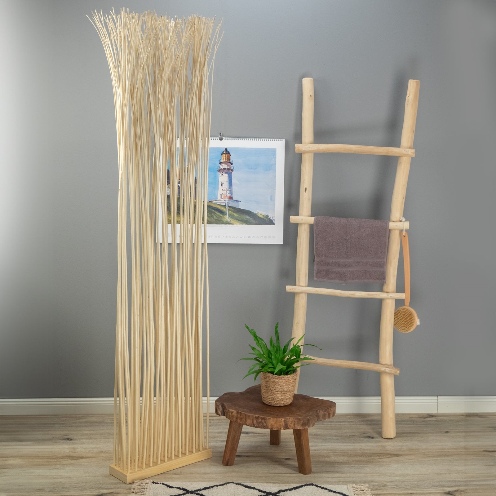 RAUMTEILER "SLIM" | Weide, 170x40cm | Paravent Zweige, Stellwand