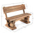 HOLZ SITZBANK "ANTON" | Massivholz, 120cm | Bayrische Baumstammbank