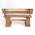 HOLZ SITZBANK "ANTON" | Massivholz, 120cm | Bayrische Baumstammbank