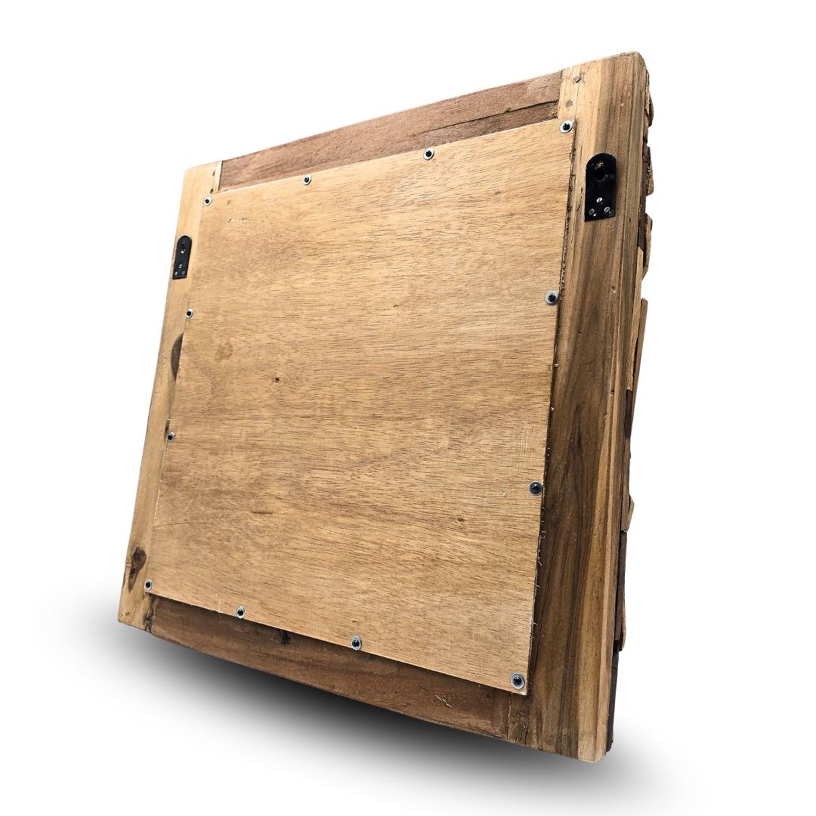 WANDSPIEGEL "PATCHWORK" | 60cm, Massivholz | Flurspiegel Holz