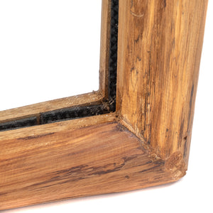 WANDSPIEGEL "BASE A" | 40cm, Massivholz | Natur Holzspiegel