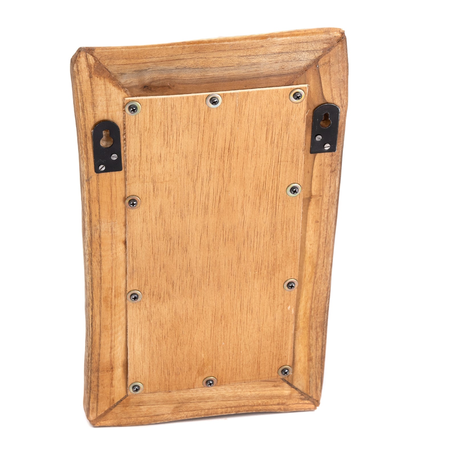 HOLZ WANDSPIEGEL "BASE B" | Massivholz, 35cm | Natur Flurspiegel