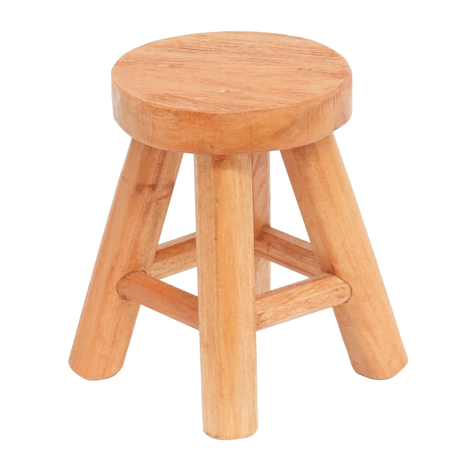 PFLANZEN HOCKER "MALIK" | Mahagoni Holz, 19cm | Kleiner Blumen Schemel