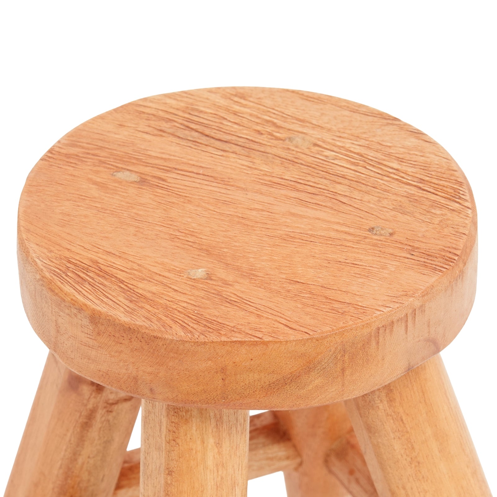 PFLANZEN HOCKER "MALIK" | Mahagoni Holz, 19cm | Kleiner Blumen Schemel