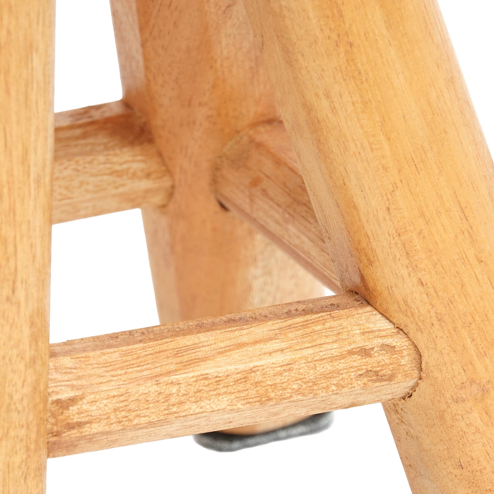 PFLANZEN HOCKER "MALIK" | Mahagoni Holz, 19cm | Kleiner Blumen Schemel