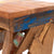 BUNTER HOCKER "PATCHY" | Recyclingholz, 52cm | Natur Blumen Hocker