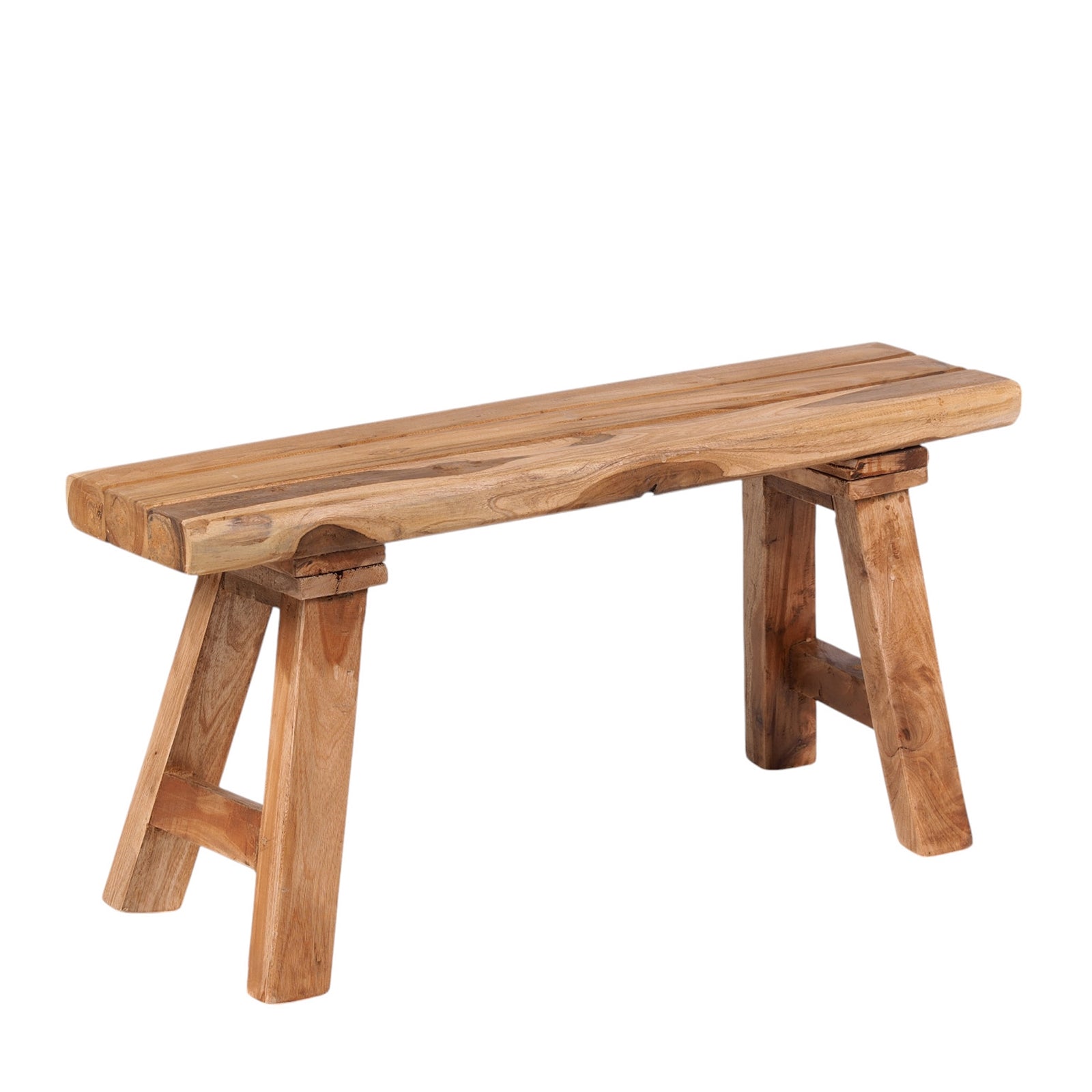 SITZBANK "PALMA" | Massivholz, 84cm | Flurbank, Blumenbank natur