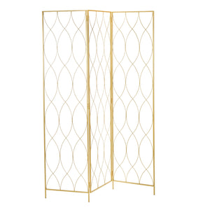 RAUMTEILER "LOUNGE" | Metall, gold, 170x120cm | Paravent