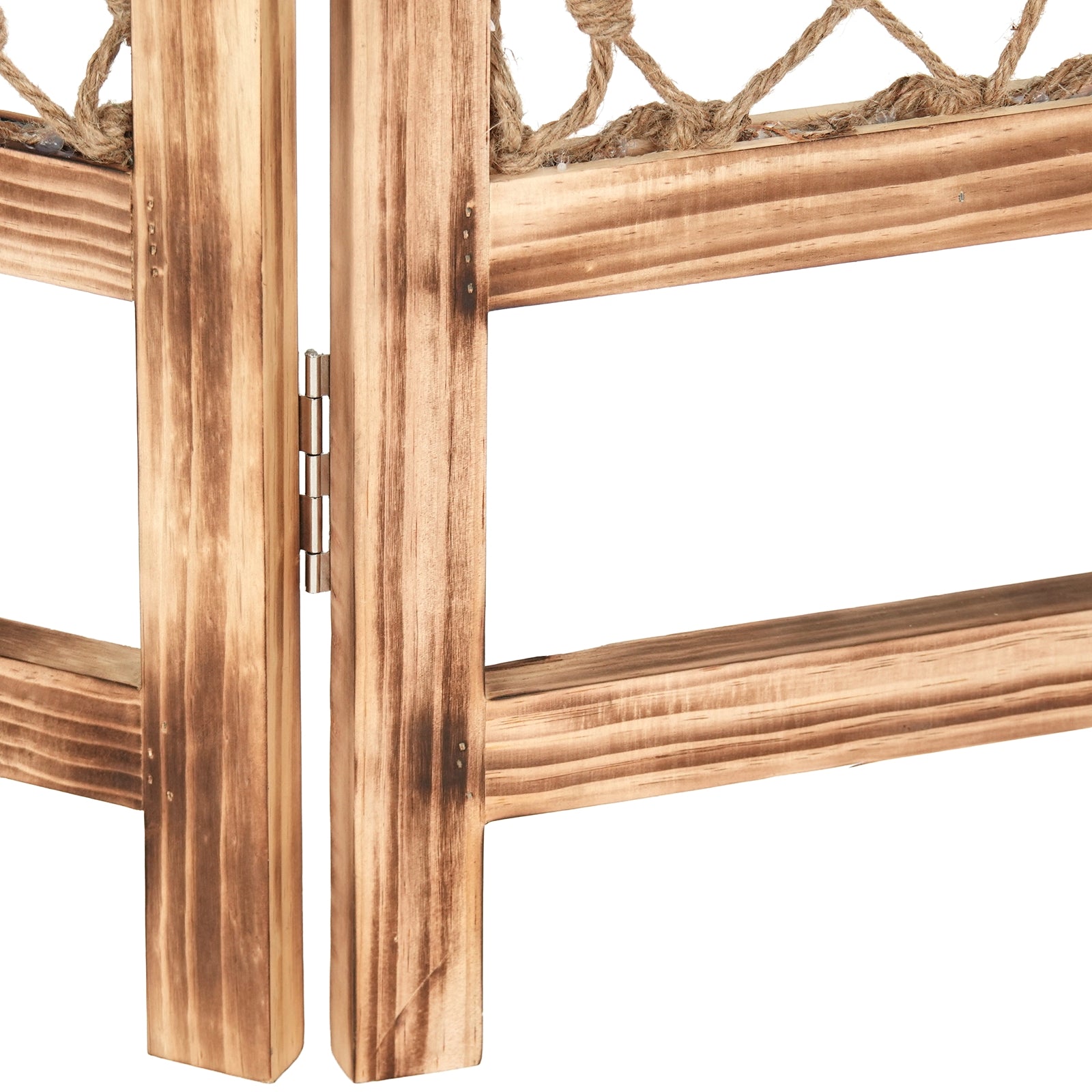 RAUMTEILER "NODI" | Holz, Geknüpftes Garn, 166cm | Paravent