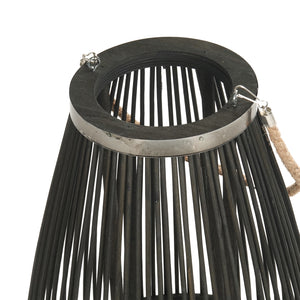 Deko  LATERNE "ZYA" |  Bambus | Natur Windlicht