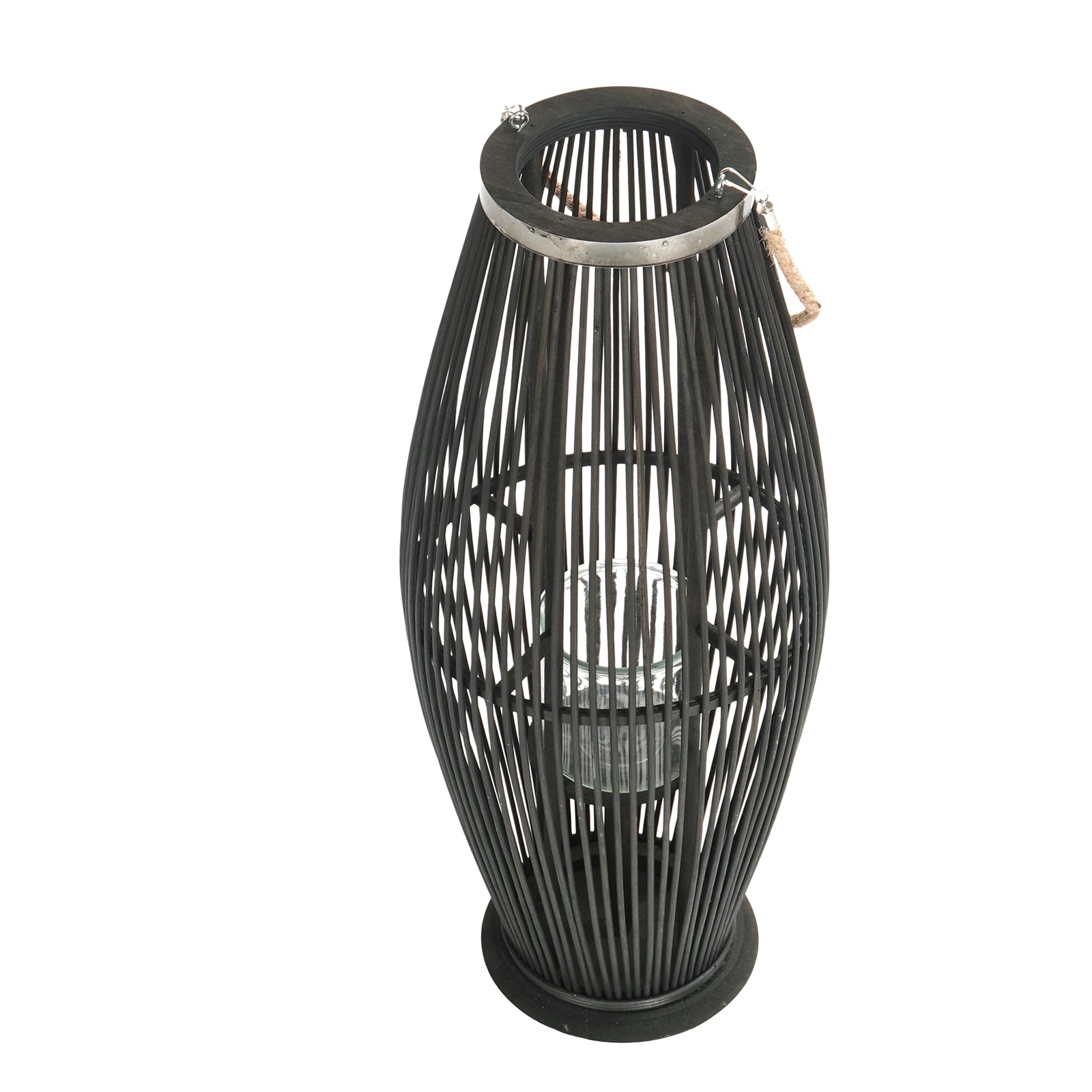 Deko  LATERNE "ZYA" |  Bambus | Natur Windlicht