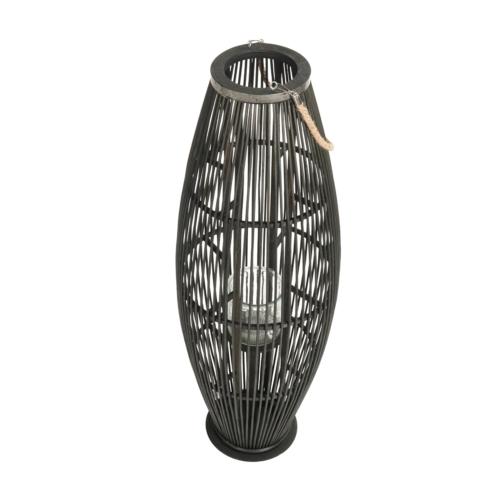 Deko  LATERNE "ZYA" |  Bambus | Natur Windlicht