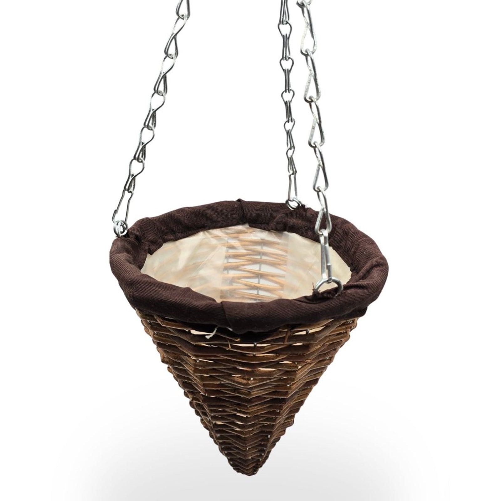 BLUMENAMPEL "CONE" | 24 cm, Weide | handgefertigtes Korbgeflecht