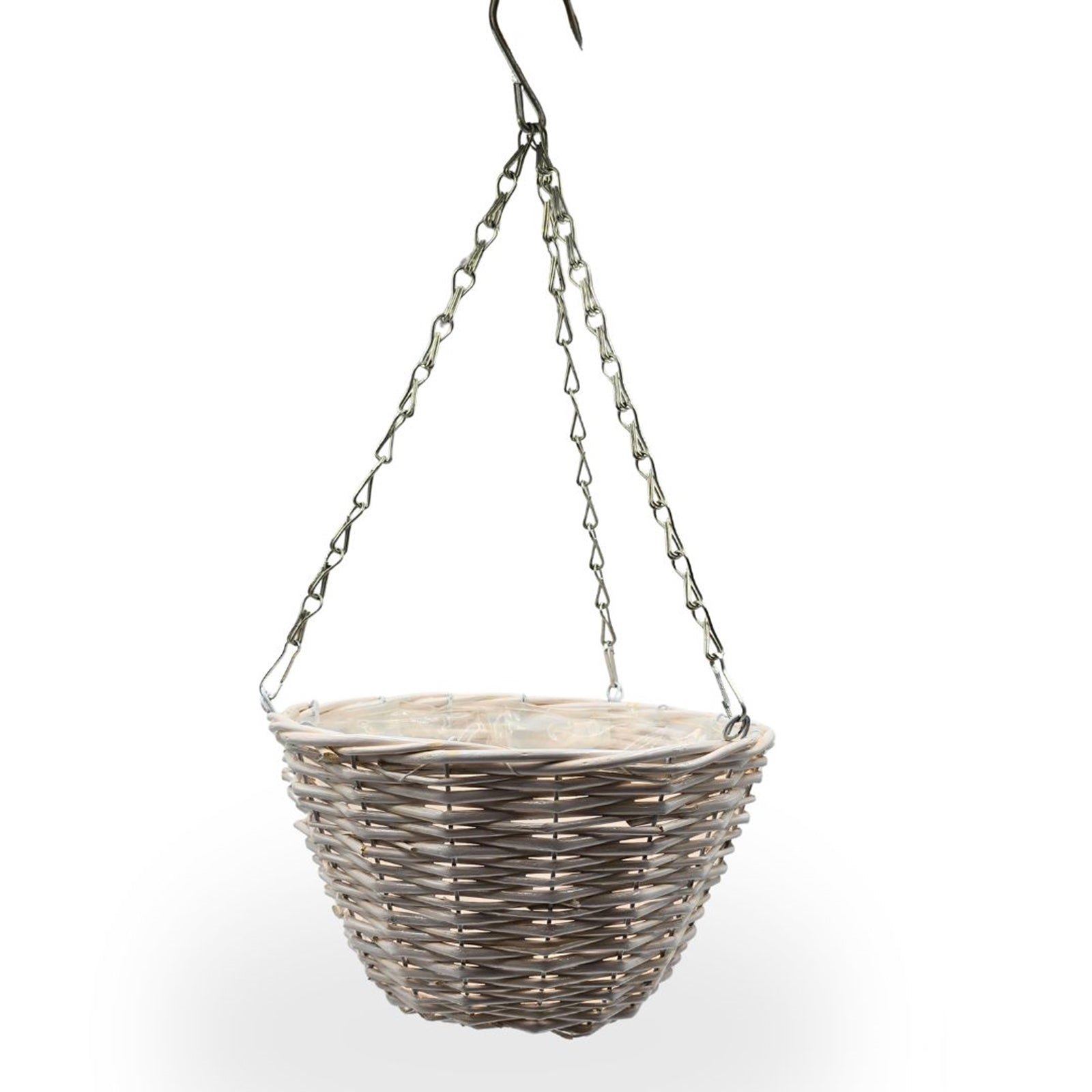 BLUMENAMPEL "BOWL" | 25 cm, Weide | handgefertigtes Korbgeflecht