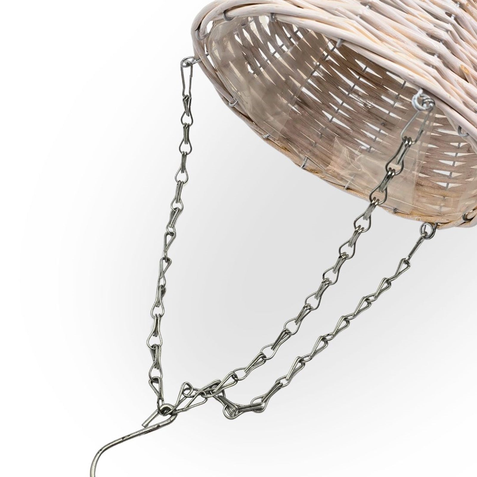 BLUMENAMPEL "BOWL" | 25 cm, Weide | handgefertigtes Korbgeflecht