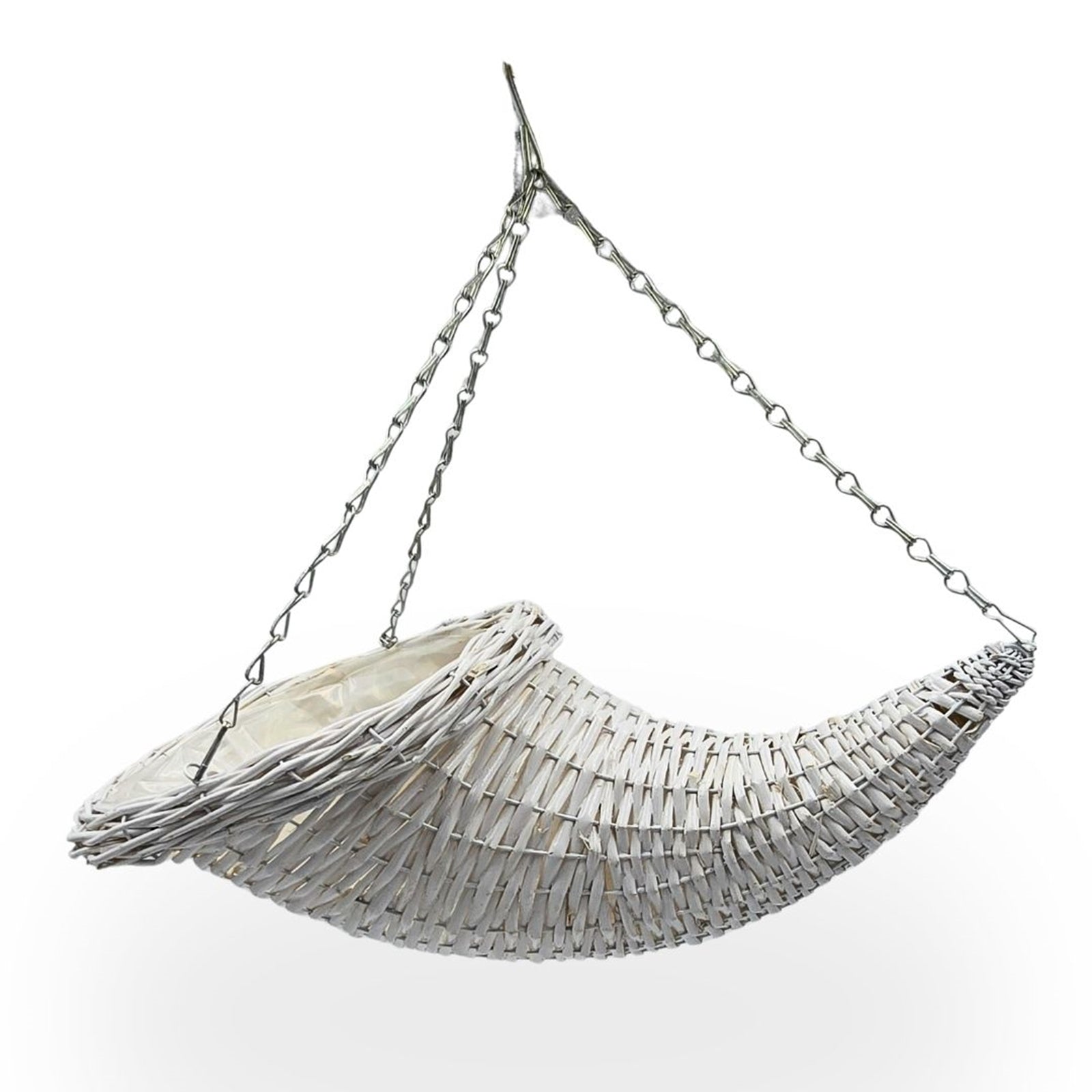 BLUMENAMPEL "FÜLLHORN" | Weide | handgefertigt Korbgeflecht