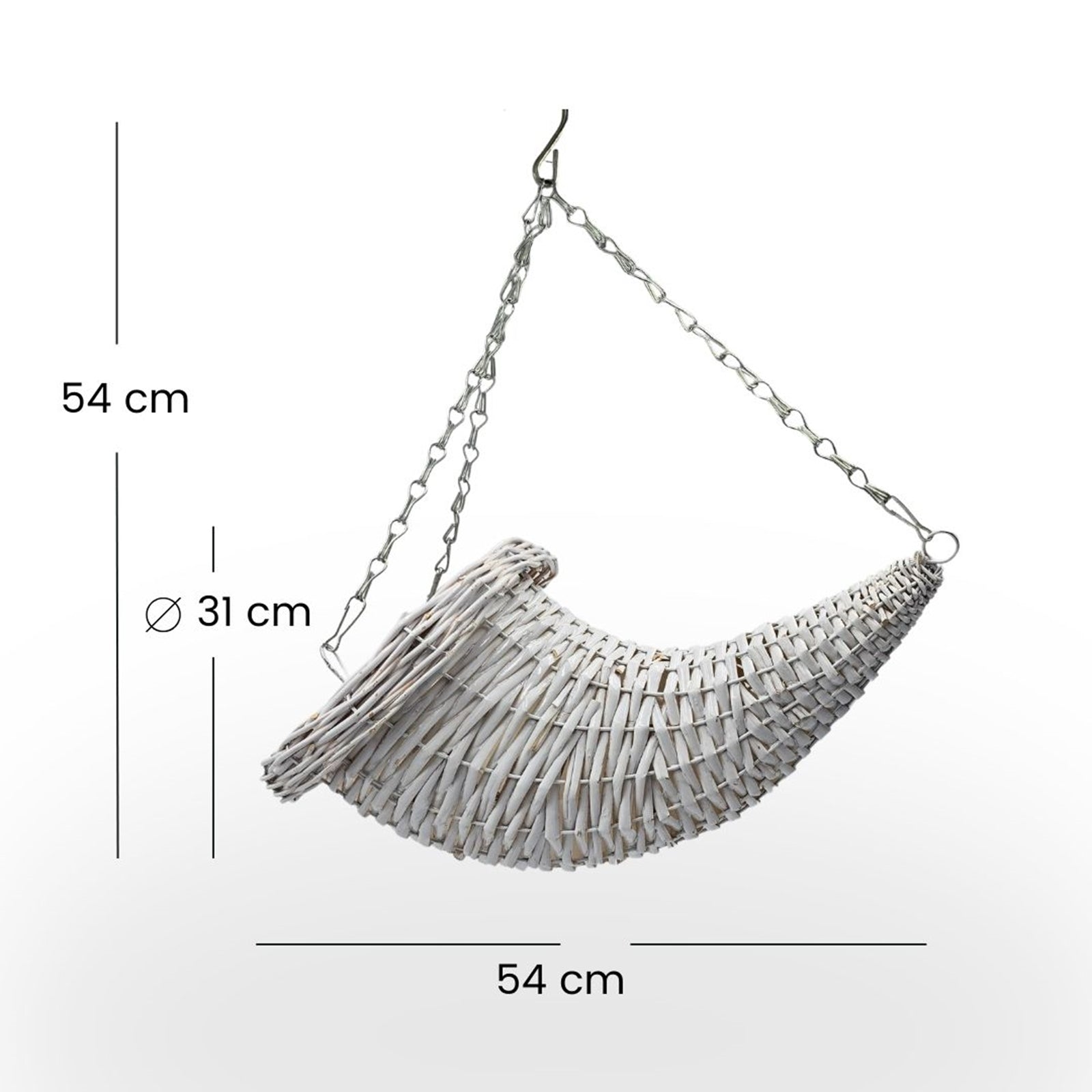 BLUMENAMPEL "FÜLLHORN" | Weide | handgefertigt Korbgeflecht