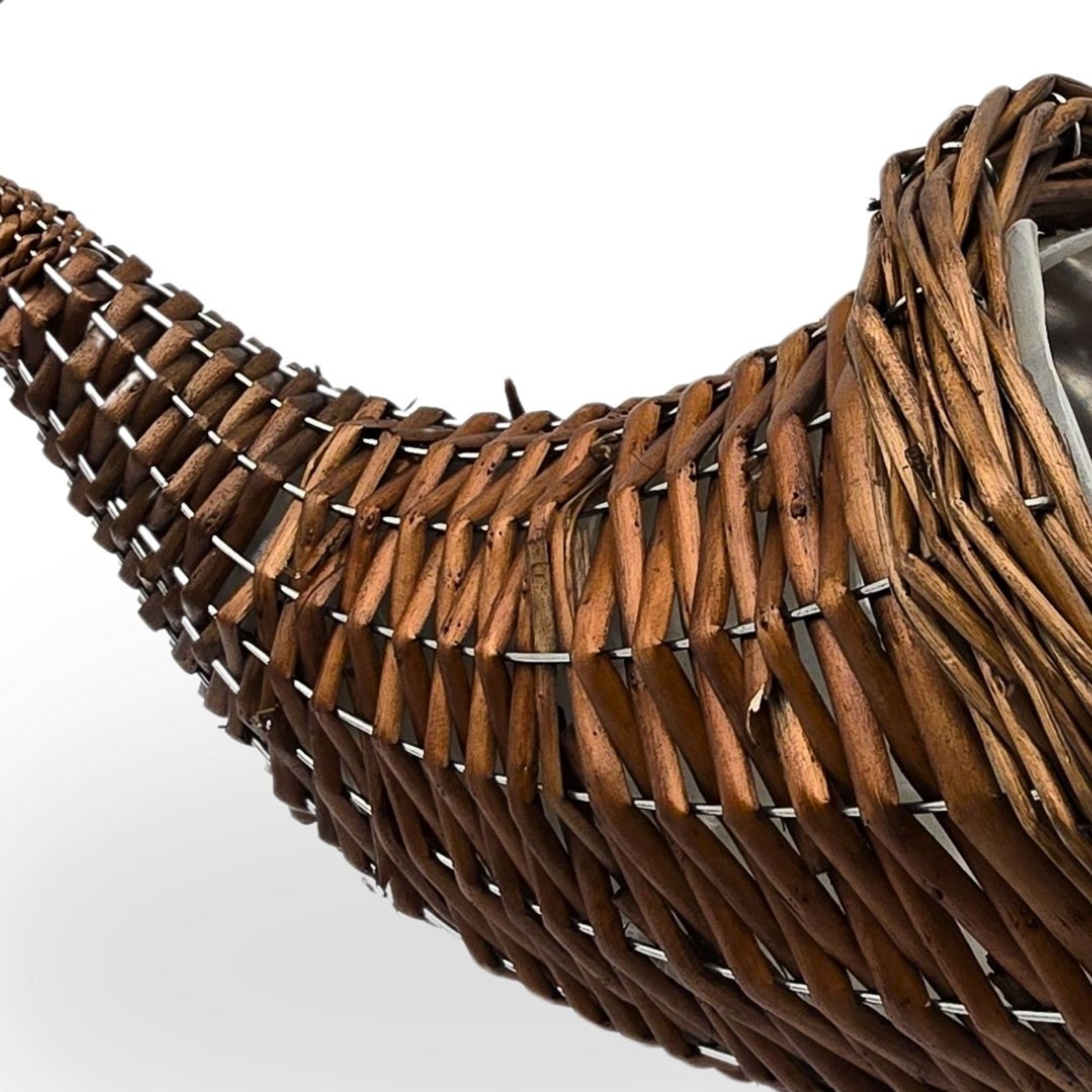 BLUMENAMPEL "FÜLLHORN" | Weide | handgefertigt Korbgeflecht