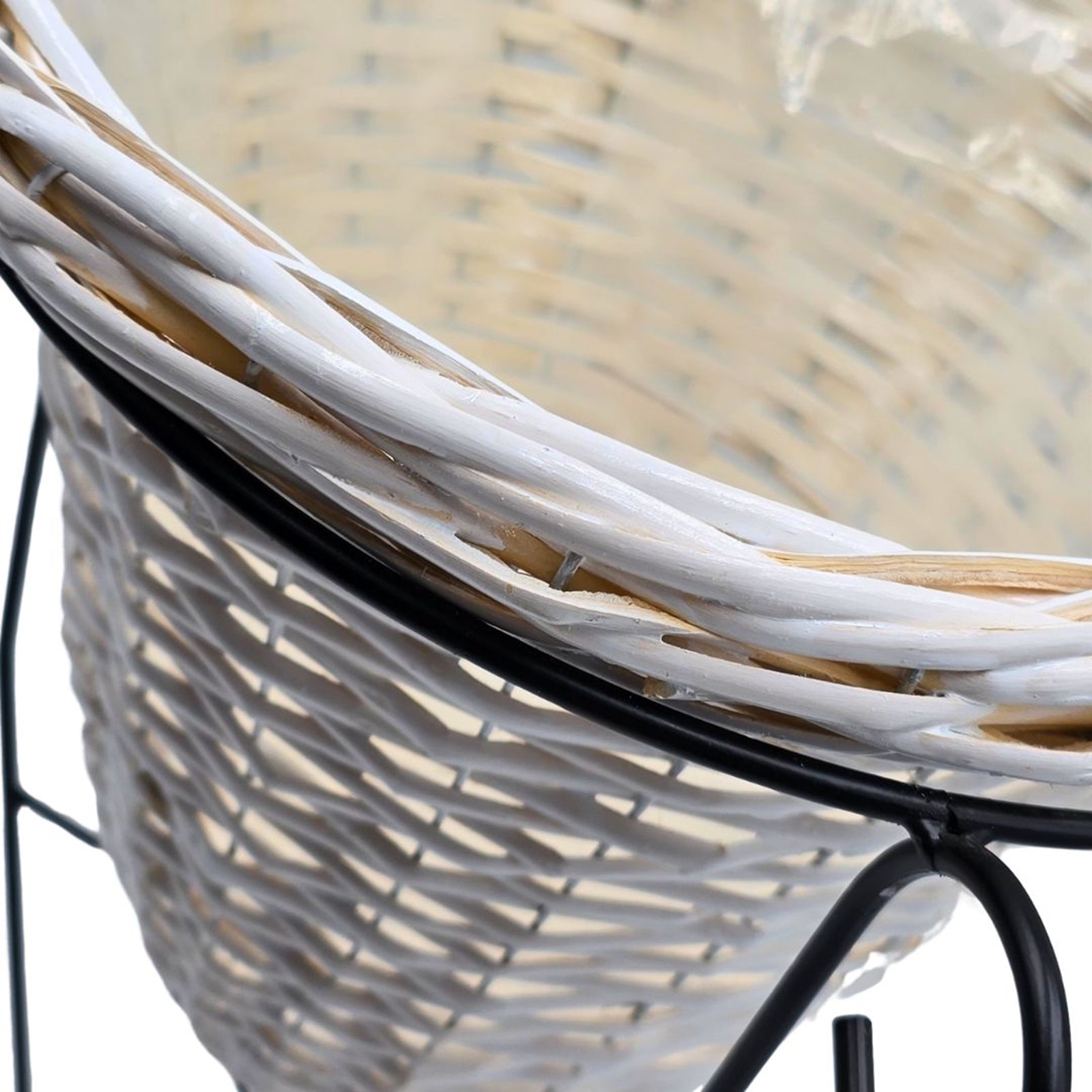 ÜBERTOPF "NOSTALGIA" | 53 cm, Metall, Weide | Pflanzständer, Dekovase