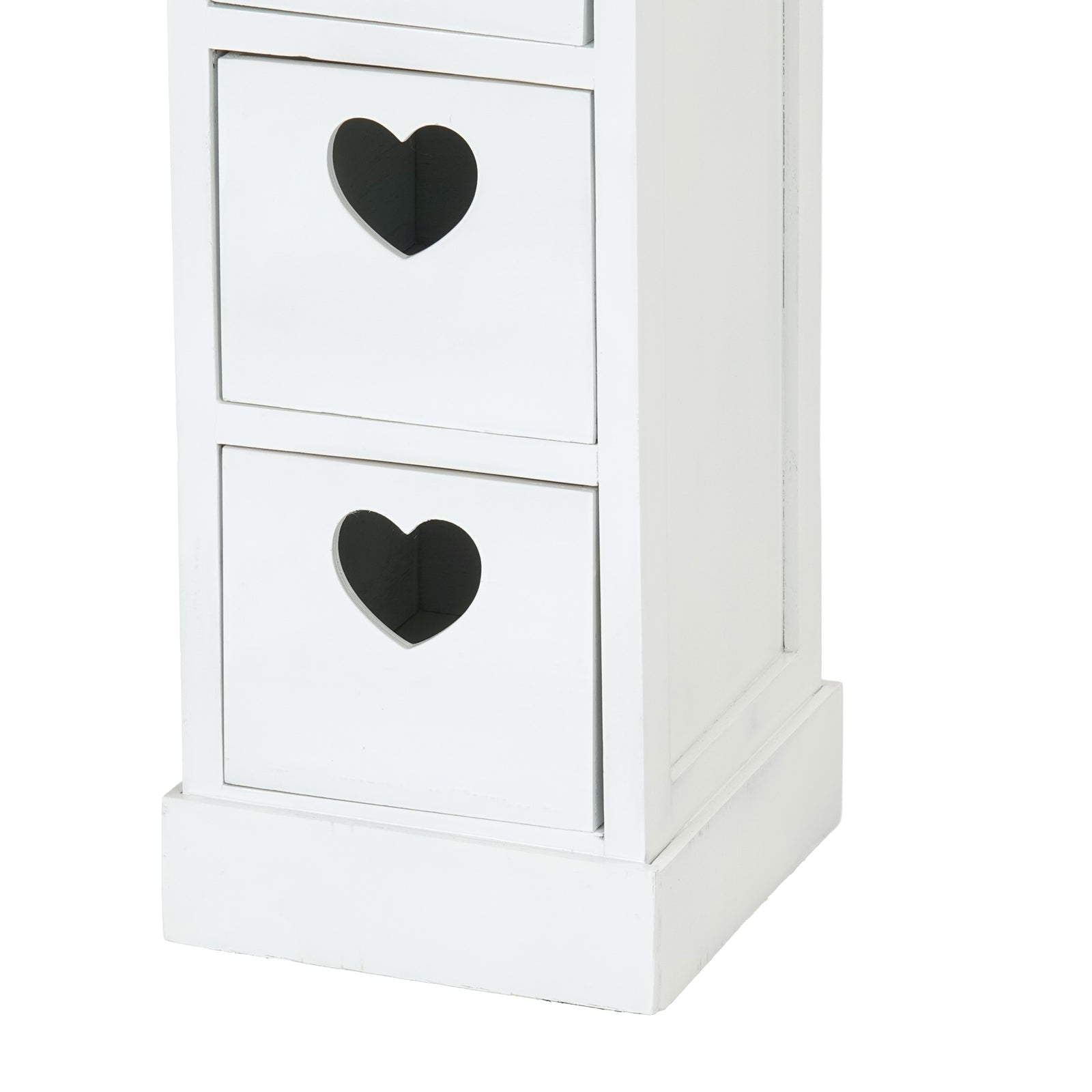 SCHRANK "HEART" | Mahagoni Holz, 2 Rattan Körbe | Bad Kommode