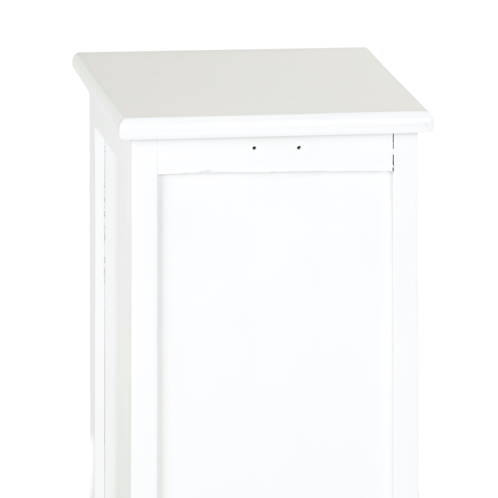 SCHRANK "HEART" | Mahagoni Holz, 2 Rattan Körbe | Bad Kommode