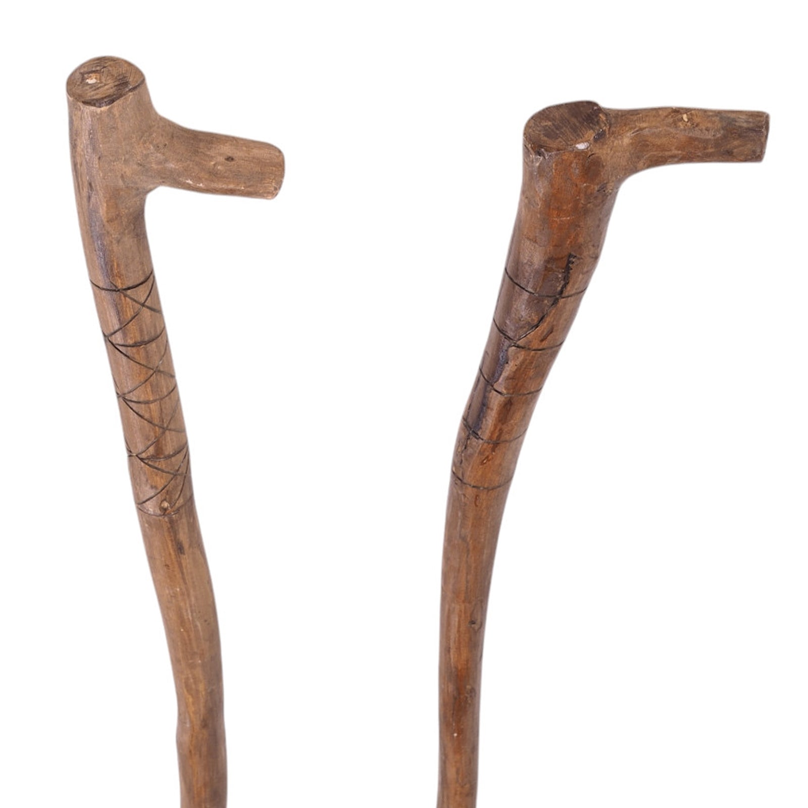 GEH STOCK "STICK" | Teakholz, 120 cm | Wanderstock mit Schnitzereien