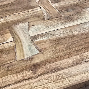 BEISTELLTISCH GRAIN 40x32cm(TxB), kleiner Holzhocker aus Holz