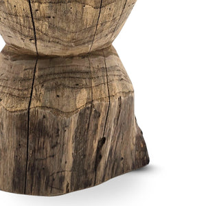 BEISTELLTISCH "MESH" | Teak | Holz Blumen Hocker, Nachttisch
