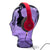Glas KOPFHÖRERSTÄNDER transparent + satin | 29cm Glaskopf Skulptur