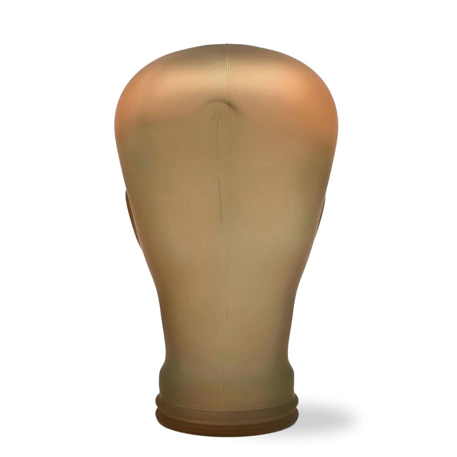 Glas KOPFHÖRERSTÄNDER transparent + satin | 29cm Glaskopf Skulptur