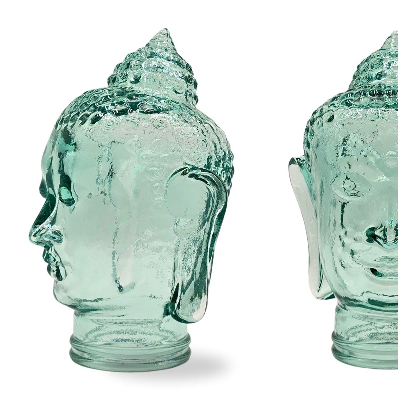 DEKOKOPF BUDDHA | Glas, Dekoration für Garten und Wohnung